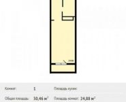 1-комнатная квартира площадью 30.5 кв.м, Студенческий проезд, 40 | цена 1 979 900 руб. | www.metrprice.ru