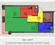 2-комнатная квартира площадью 49.3 кв.м, Авангардная, корп.5 | цена 5 866 700 руб. | www.metrprice.ru