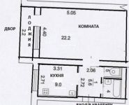 1-комнатная квартира площадью 43 кв.м, Бунинская аллея, 9 | цена 4 700 000 руб. | www.metrprice.ru