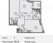 2-комнатная квартира площадью 78.1 кв.м, Ленинградский просп., 31 | цена 18 228 540 руб. | www.metrprice.ru