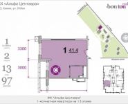 1-комнатная квартира площадью 40.1 кв.м, 9 мая, корп.1 | цена 4 611 500 руб. | www.metrprice.ru