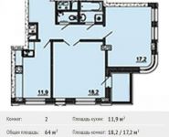 2-комнатная квартира площадью 64 кв.м, Рогожский Вал ул., 11 | цена 23 913 600 руб. | www.metrprice.ru