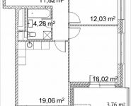 2-комнатная квартира площадью 66.97 кв.м, Лазоревый пр., 3 | цена 15 601 799 руб. | www.metrprice.ru