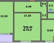 2-комнатная квартира площадью 52 кв.м, Чистова ул., 15/15 | цена 9 150 000 руб. | www.metrprice.ru