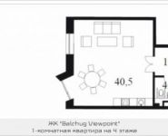 1-комнатная квартира площадью 55 кв.м, Садовническая наб. | цена 31 494 456 руб. | www.metrprice.ru