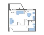 1-комнатная квартира площадью 42.8 кв.м, Шестая ул., 15 | цена 3 563 004 руб. | www.metrprice.ru