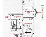 2-комнатная квартира площадью 60 кв.м, Нахимовский проспект, 67к4 | цена 16 600 000 руб. | www.metrprice.ru