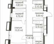 3-комнатная квартира площадью 132.87 кв.м, Усачёва, 12, корп.2.1 | цена 79 725 986 руб. | www.metrprice.ru