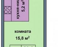 1-комнатная квартира площадью 29 кв.м, Аникеевская ул., 2 | цена 2 175 400 руб. | www.metrprice.ru