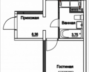 1-комнатная квартира площадью 39.69 кв.м, 2-я Муравская, корп.7 | цена 5 018 223 руб. | www.metrprice.ru