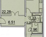 2-комнатная квартира площадью 55 кв.м, Синявинская ул., 11К16 | цена 5 700 000 руб. | www.metrprice.ru