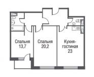 3-комнатная квартира площадью 79 кв.м, проезд Серебрякова, 9к1 | цена 12 902 794 руб. | www.metrprice.ru