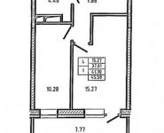 1-комнатная квартира площадью 41.7 кв.м, Советская улица, 63 | цена 3 210 900 руб. | www.metrprice.ru