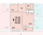 1-комнатная квартира площадью 42.6 кв.м, площадь Собина, 3 | цена 4 250 000 руб. | www.metrprice.ru