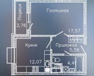 1-комнатная квартира площадью 44 кв.м, Митинская ул., 22 | цена 9 479 891 руб. | www.metrprice.ru
