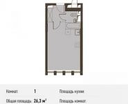 1-комнатная квартира площадью 26.3 кв.м, Головинское ш., 5 | цена 4 181 700 руб. | www.metrprice.ru