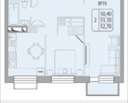 2-комнатная квартира площадью 50.4 кв.м, Березовая аллея, 17 | цена 6 451 855 руб. | www.metrprice.ru