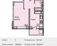 1-комнатная квартира площадью 38 кв.м, Промышленная ул. | цена 2 608 980 руб. | www.metrprice.ru
