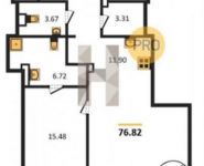 0-комнатная квартира площадью 76.8 кв.м, 2-я Брестская улица, 6 | цена 45 707 900 руб. | www.metrprice.ru