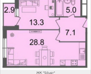 2-комнатная квартира площадью 55.7 кв.м, Серебрякова, 11-13, корп.2 | цена 8 522 100 руб. | www.metrprice.ru