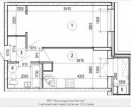 1-комнатная квартира площадью 36.9 кв.м, бульвар Космонавтов, корп.16 | цена 3 119 656 руб. | www.metrprice.ru