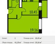 1-комнатная квартира площадью 41 кв.м, 1-й мкр, 1 | цена 2 639 970 руб. | www.metrprice.ru