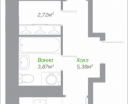 1-комнатная квартира площадью 38.2 кв.м, Володарское шоссе, 7 | цена 2 868 820 руб. | www.metrprice.ru