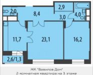 2-комнатная квартира площадью 72.5 кв.м, Олимпийский проспект, с10 | цена 17 985 002 руб. | www.metrprice.ru