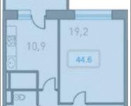 1-комнатная квартира площадью 44 кв.м в ЖК "Центр-2", Автозаводская ул. | цена 3 746 400 руб. | www.metrprice.ru