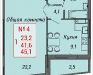 1-комнатная квартира площадью 45.1 кв.м, Стадионная улица, 4 | цена 4 284 500 руб. | www.metrprice.ru