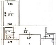 3-комнатная квартира площадью 64 кв.м, Юрловский пр., 7 | цена 9 500 000 руб. | www.metrprice.ru