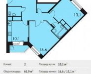 2-комнатная квартира площадью 65.9 кв.м, Ленина пр-т, 76 | цена 4 713 000 руб. | www.metrprice.ru