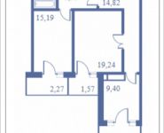 2-комнатная квартира площадью 82.3 кв.м, Кудрявцева, 15 | цена 9 124 535 руб. | www.metrprice.ru