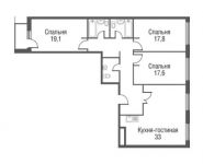 3-комнатная квартира площадью 120.3 кв.м, проезд Серебрякова, 9к1 | цена 16 866 060 руб. | www.metrprice.ru