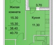 1-комнатная квартира площадью 40.7 кв.м, Добролюбова ул, 32а | цена 3 150 000 руб. | www.metrprice.ru