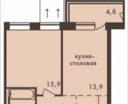 2-комнатная квартира площадью 50 кв.м, Гродненская улица, 5 | цена 9 023 350 руб. | www.metrprice.ru