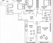 4-комнатная квартира площадью 132 кв.м, Юго-Восточный административный округ, район Лефортово, жилой квартал Символ, к4 | цена 19 835 739 руб. | www.metrprice.ru