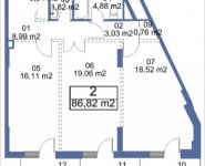 2-комнатная квартира площадью 86.82 кв.м, Кудрявцева, IV | цена 9 361 366 руб. | www.metrprice.ru