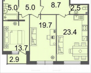 3-комнатная квартира площадью 79.5 кв.м, Серебрякова, 11-13, корп.3 | цена 11 440 050 руб. | www.metrprice.ru