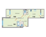 2-комнатная квартира площадью 55.2 кв.м, Рупасовский 2-й пер., 3 | цена 3 726 000 руб. | www.metrprice.ru