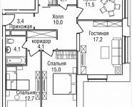 3-комнатная квартира площадью 89 кв.м, 3-й Силикатный проезд, вл. 4, корп. 2 | цена 18 557 270 руб. | www.metrprice.ru