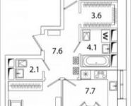 2-комнатная квартира площадью 65 кв.м, Рязанский просп. | цена 9 086 854 руб. | www.metrprice.ru