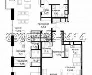 4-комнатная квартира площадью 247 кв.м, Усачева ул., 11 | цена 137 319 000 руб. | www.metrprice.ru