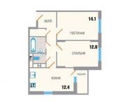 2-комнатная квартира площадью 54.9 кв.м, 2-й Рупасовский переулок, лит3 | цена 3 705 750 руб. | www.metrprice.ru