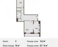 2-комнатная квартира площадью 96 кв.м, Некрасова ул., 18 | цена 6 912 000 руб. | www.metrprice.ru