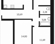 4-комнатная квартира площадью 76.6 кв.м, Клубная, 9 | цена 5 925 010 руб. | www.metrprice.ru