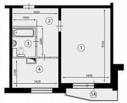 1-комнатная квартира площадью 38 кв.м, Кантемировская ул., 20К4 | цена 5 950 000 руб. | www.metrprice.ru