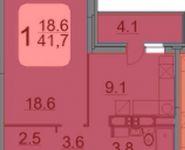 1-комнатная квартира площадью 41 кв.м, 9 Мая ул., 12Б | цена 4 753 800 руб. | www.metrprice.ru