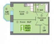 1-комнатная квартира площадью 45 кв.м, Северная ул. | цена 5 082 500 руб. | www.metrprice.ru