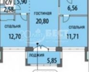 2-комнатная квартира площадью 80 кв.м, Живописная улица, 21 | цена 15 030 000 руб. | www.metrprice.ru